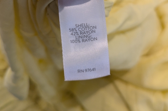 J. Jill Women's Large Yellow Pineapple Jacquard Tiered V Neck Cotton Rayon Dress - Picture 3 of 5